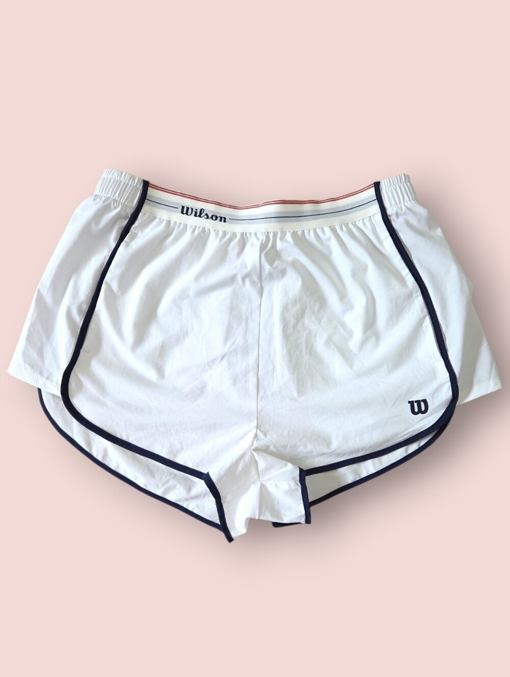 Wilson Women's Heir Unlined Tennis Shorts Bright White Size XS
